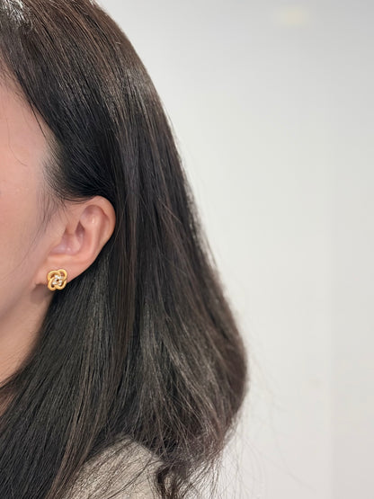 Knot of Blessings Stud Earrings - Lunelle Atelier