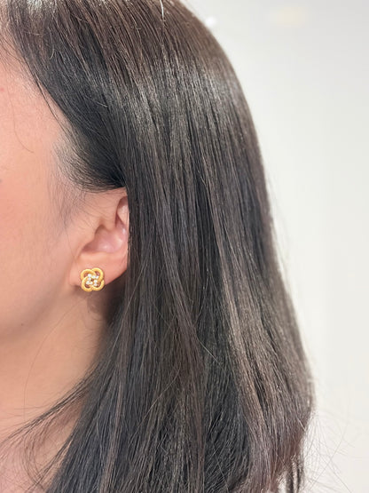 Knot of Blessings Stud Earrings - Lunelle Atelier