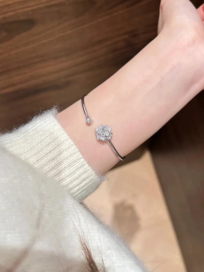 Camellia Bloom Bangle - Lunelle Atelier