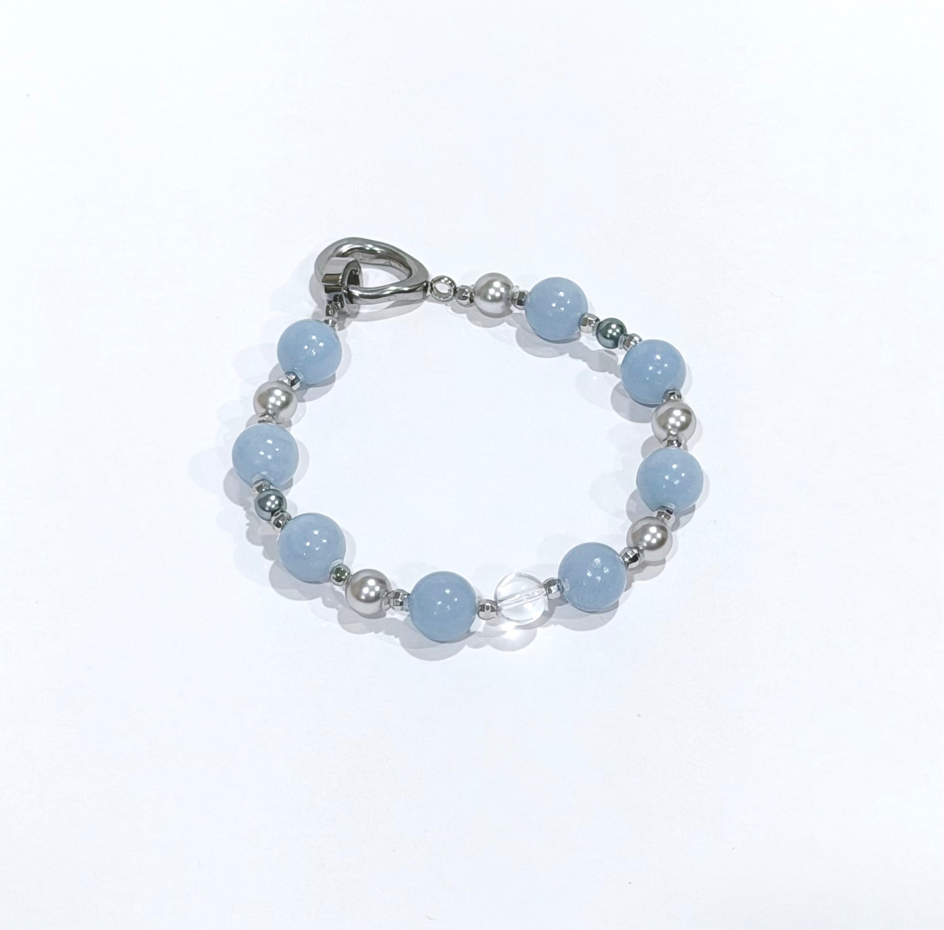 Cloud Angel Necklace | Angelite x Swarovski Pearls - Lunelle Atelier