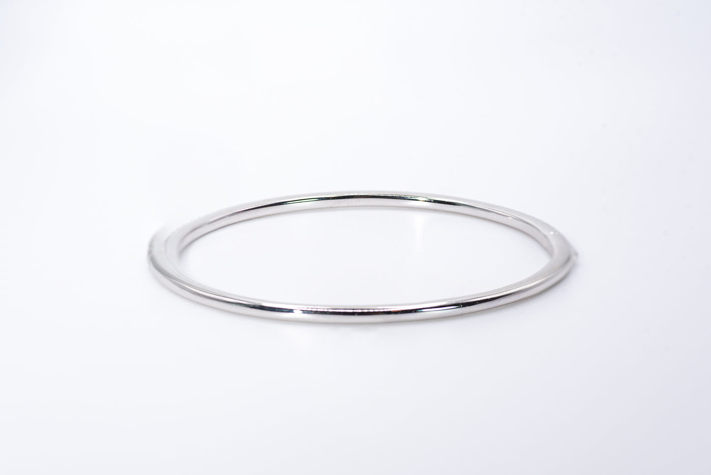 Half-Pavé Whispering Bangle - Lunelle Atelier