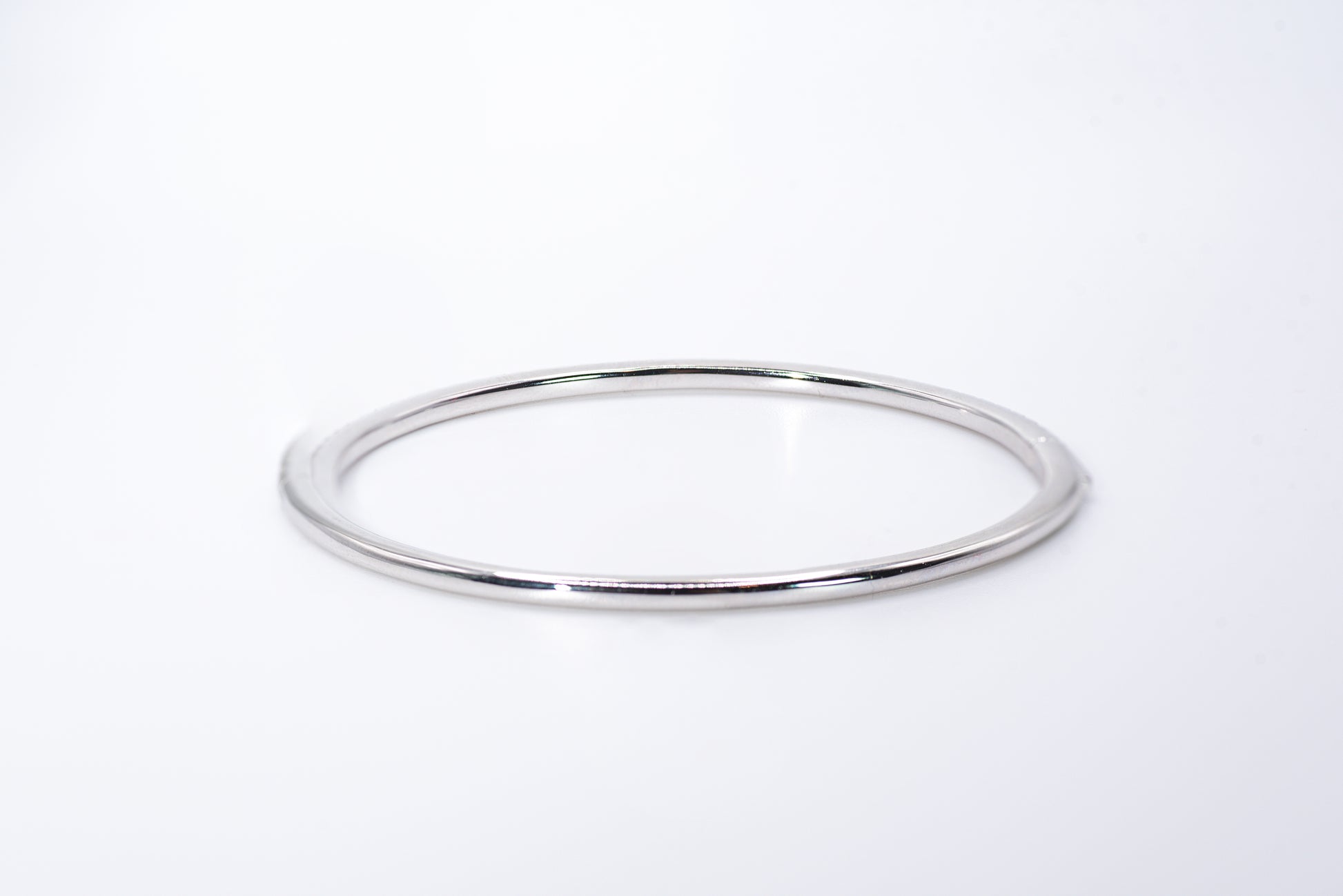 Half-Pavé Whispering Bangle - Lunelle Atelier