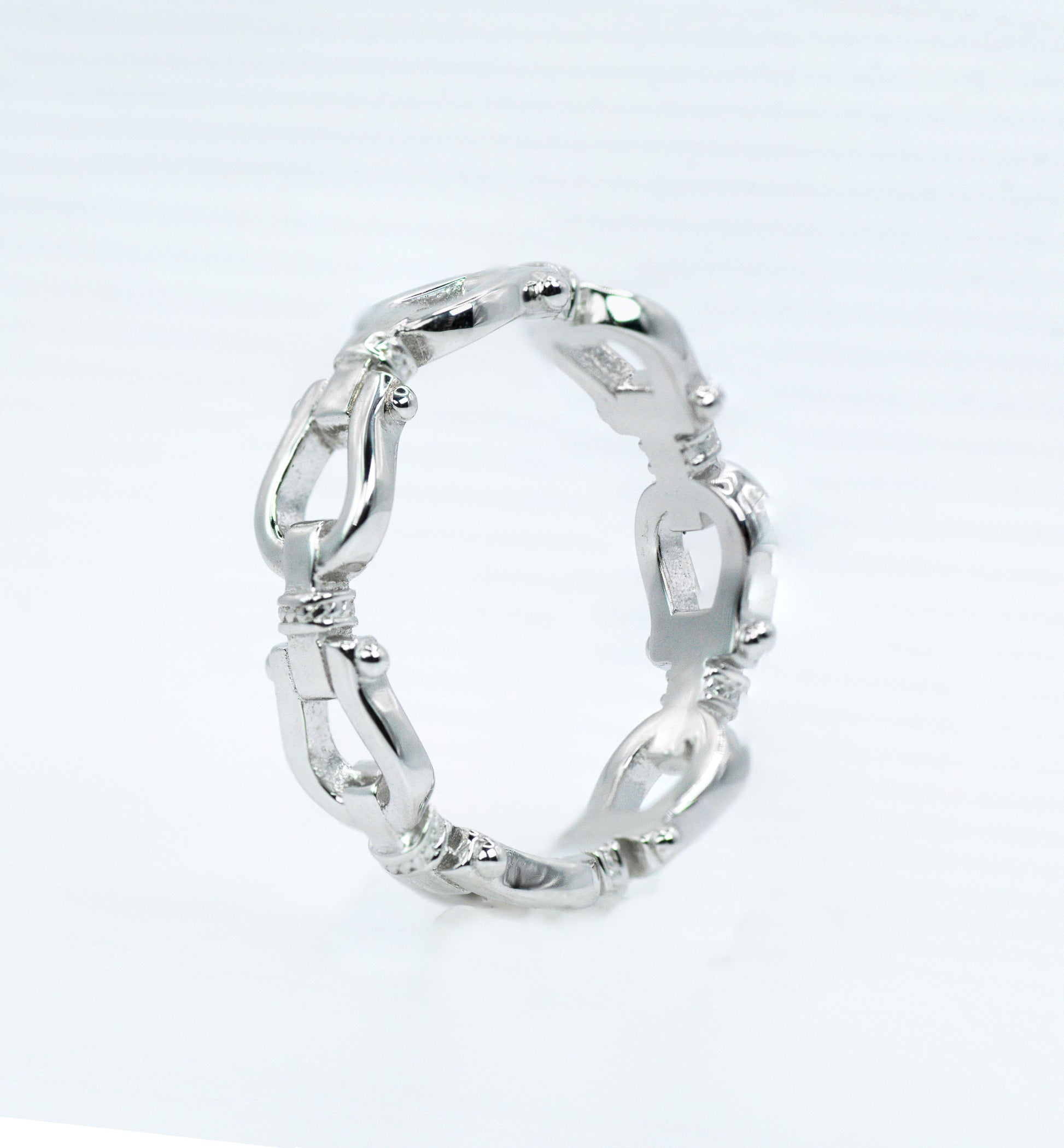 Buckle Ring | Rhodium-Plated Sterling Silver - Lunelle Atelier