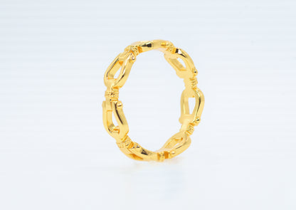 Buckle Ring | 18K Gold Plated Sterling Silver - Lunelle Atelier