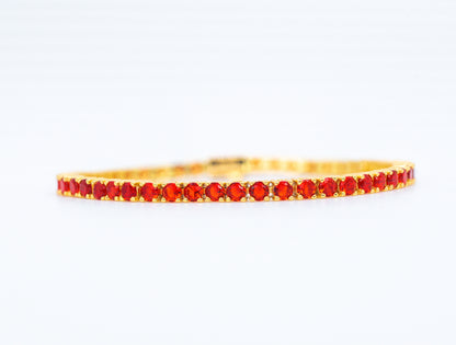 Ruby Aura | Corundum Tennis Bracelet - Lunelle Atelier