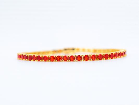Ruby Aura | Corundum Tennis Bracelet - Lunelle Atelier