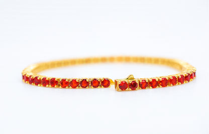 Ruby Aura | Corundum Tennis Bracelet - Lunelle Atelier