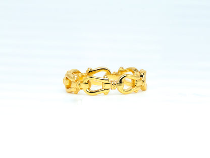 Buckle Ring | 18K Gold Plated Sterling Silver - Lunelle Atelier