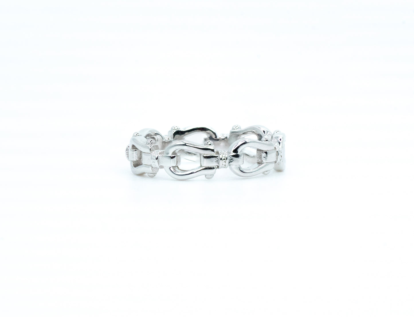 Buckle Ring | Rhodium-Plated Sterling Silver - Lunelle Atelier