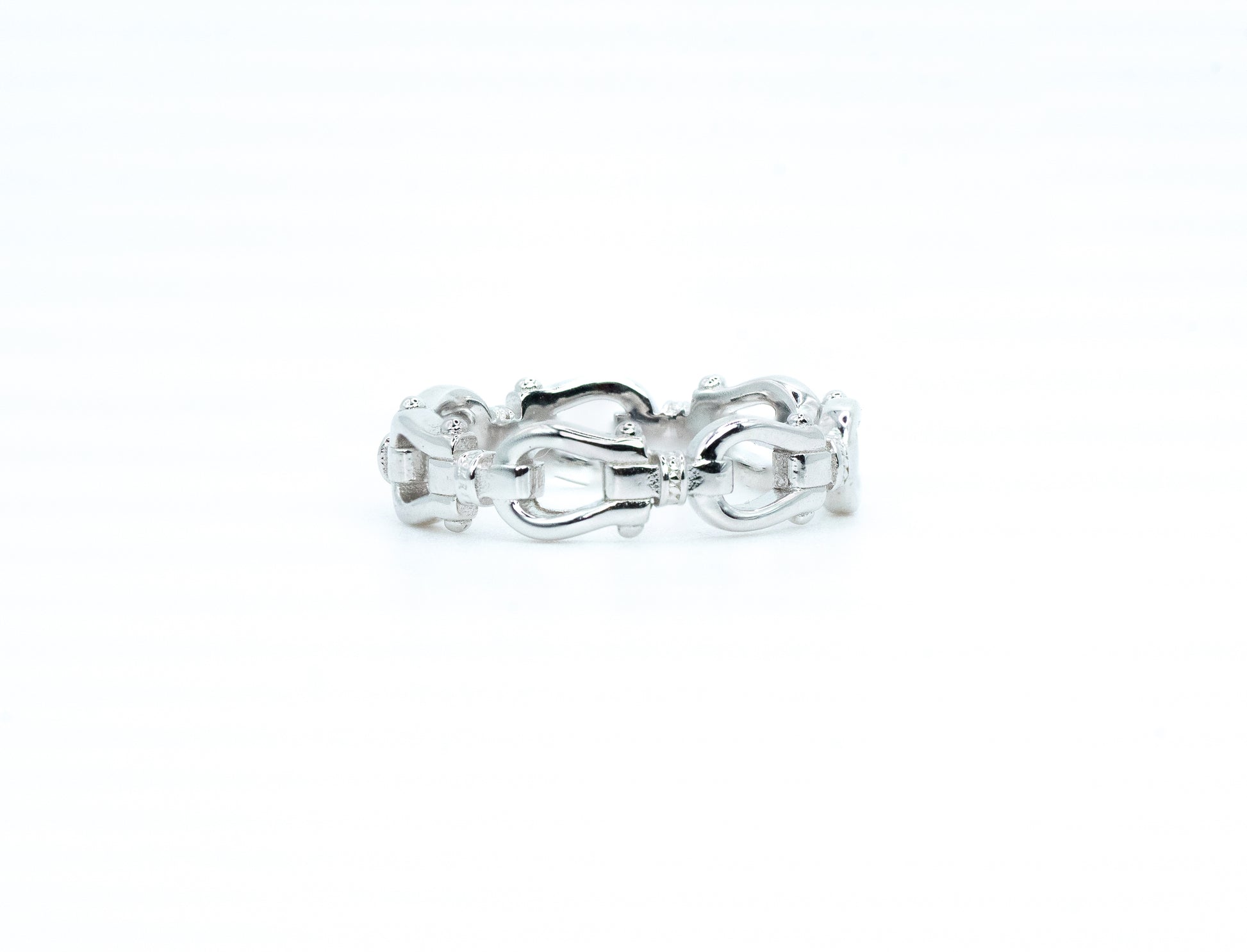 Buckle Ring | Rhodium-Plated Sterling Silver - Lunelle Atelier
