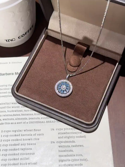 Spinning Compass Pendant with Enhancer Clasp